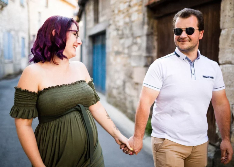 Séance photo grossesse à Brantôme