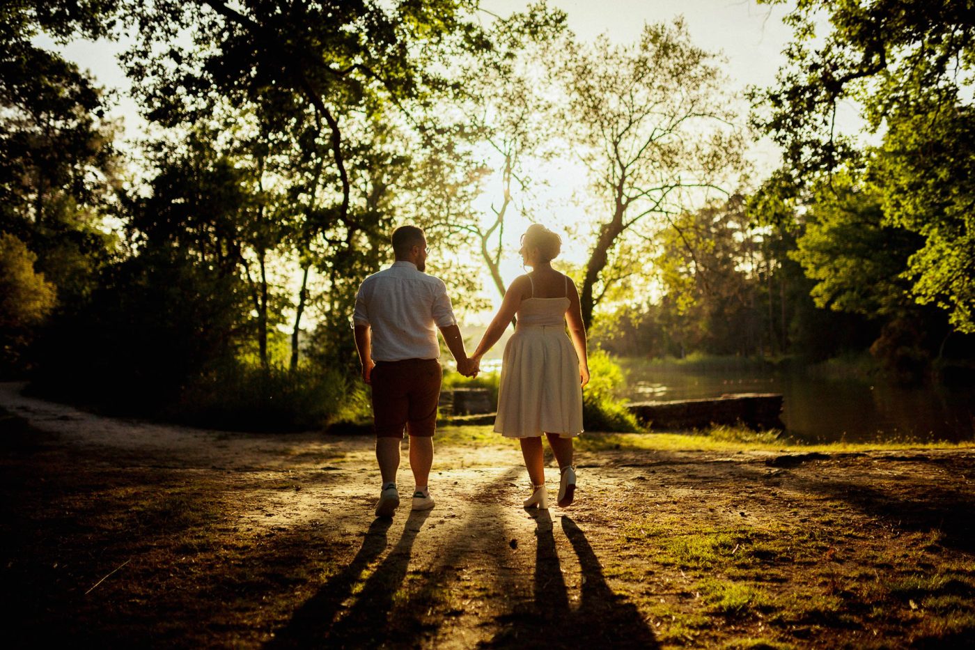 Coucher de soleil en séance engagement à la Jemaye