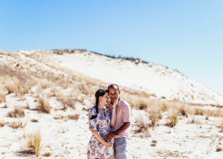 Séance couple amoureux à la dune du Pilat