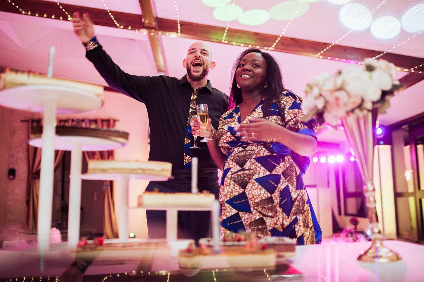 Découpe du gâteau en reportage photo dordogne