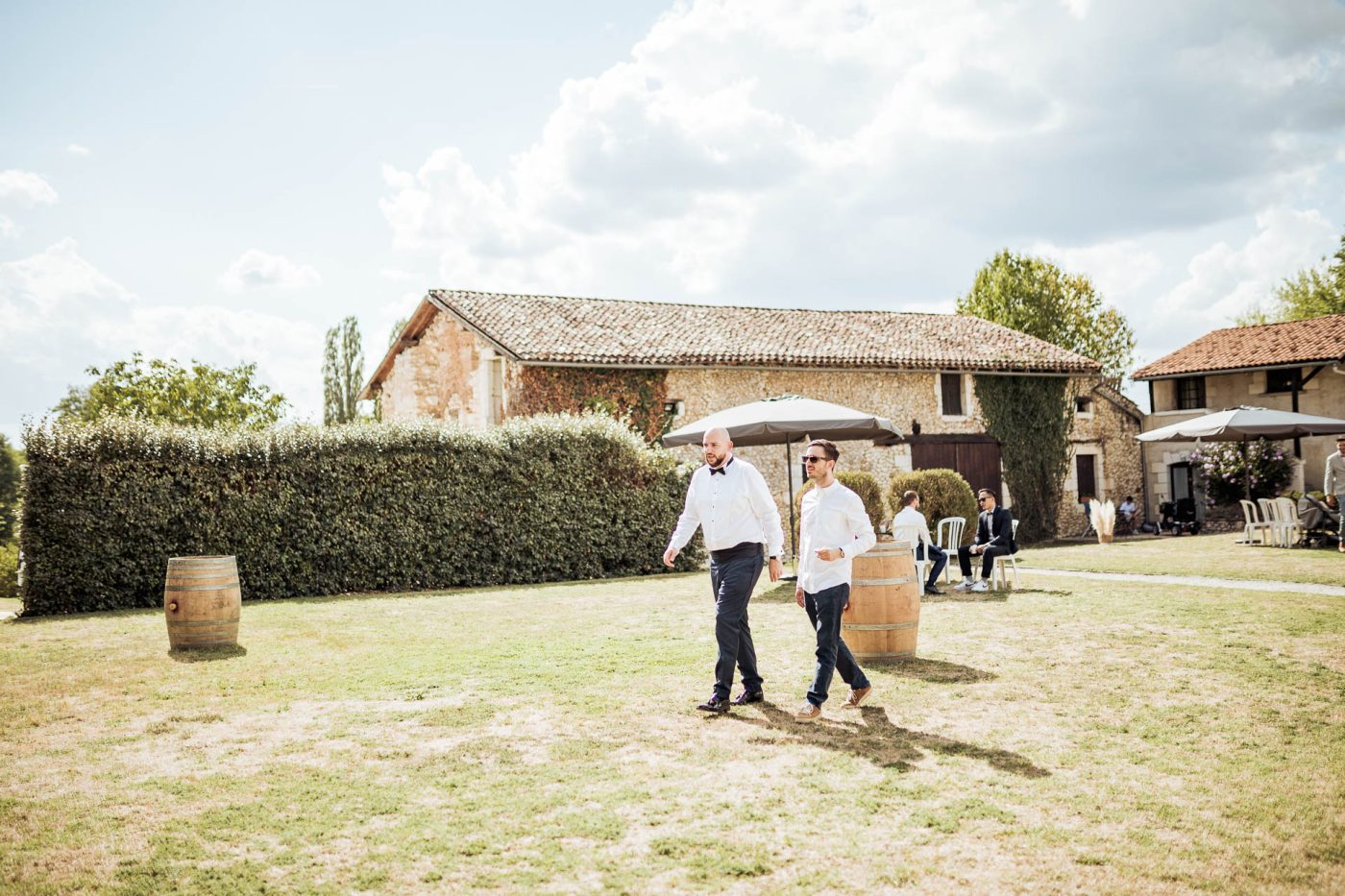 Moment détente pendant le vind'honneur