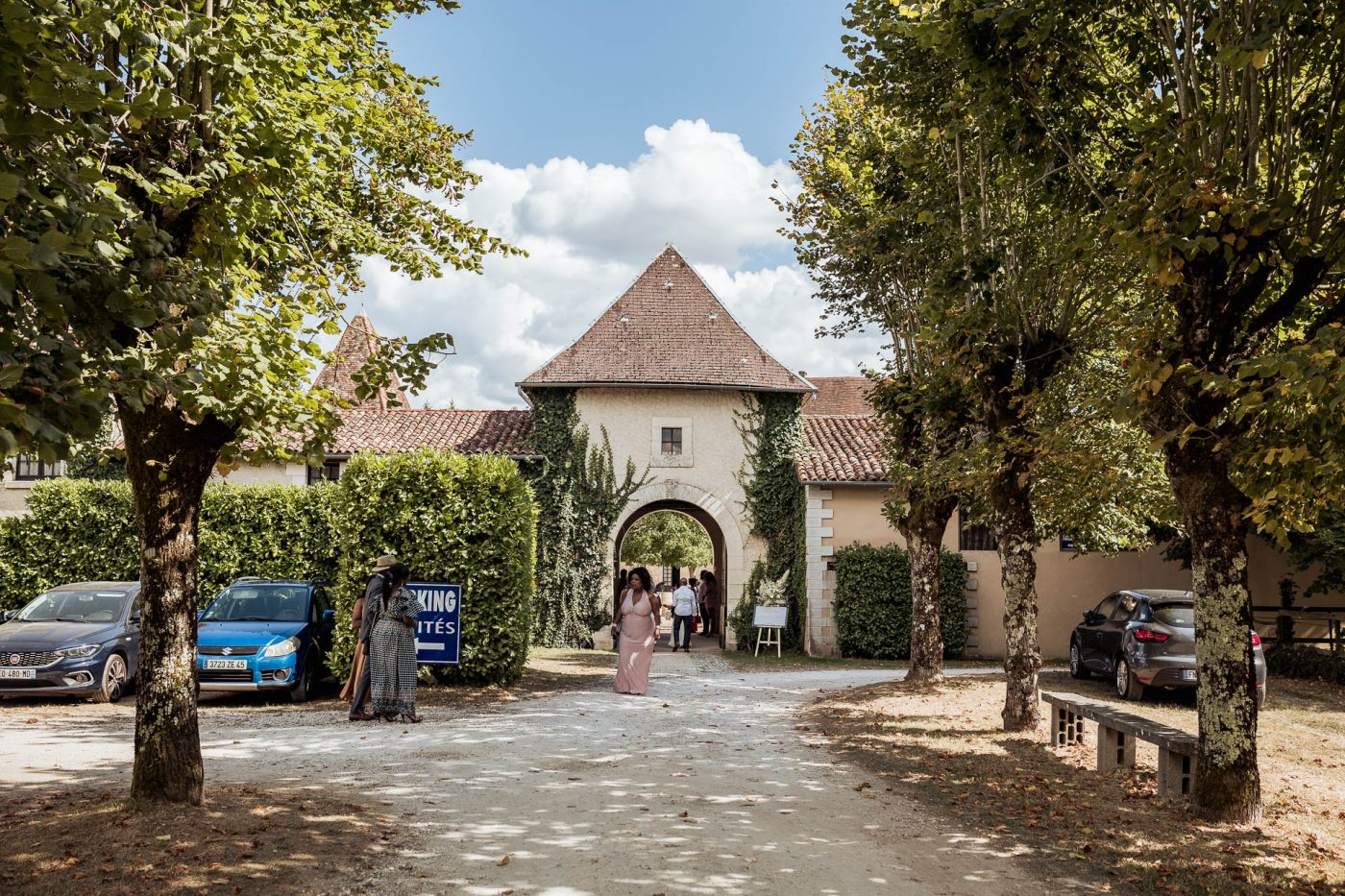 Entrée du château de Beauséjour à St-Léon sur l'Isle